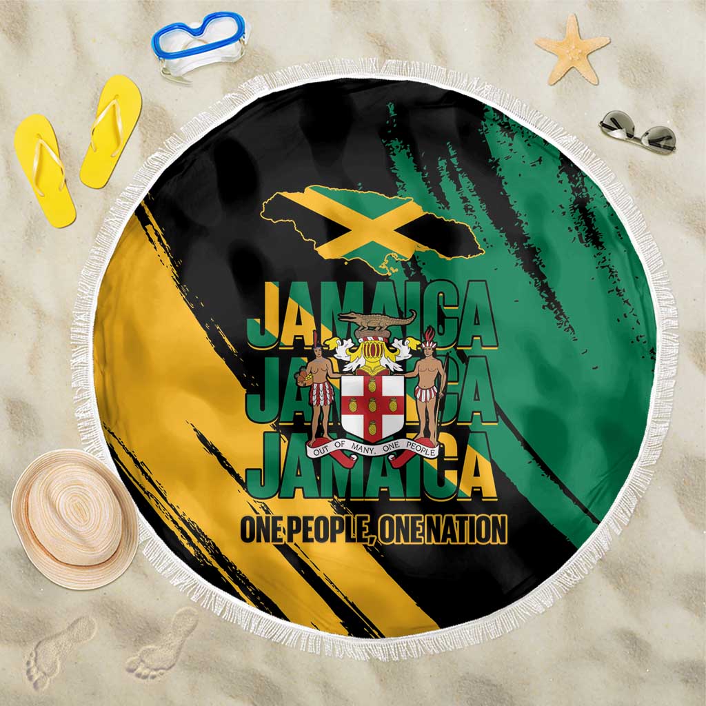 Jamaica Independence Day Beach Blanket One People One Nation