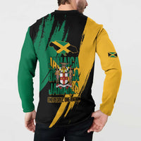 Jamaica Independence Day Button Sweatshirt One People One Nation