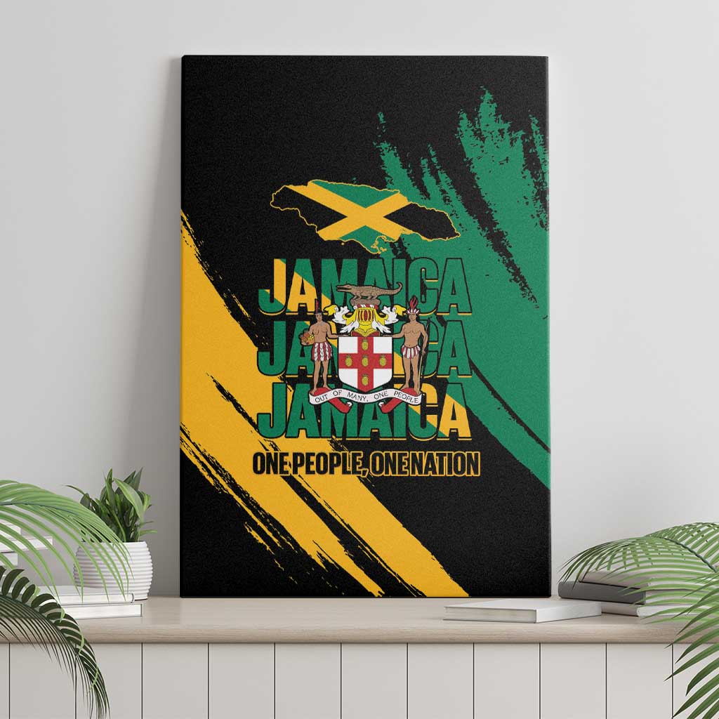 Jamaica Independence Day Canvas Wall Art One People One Nation