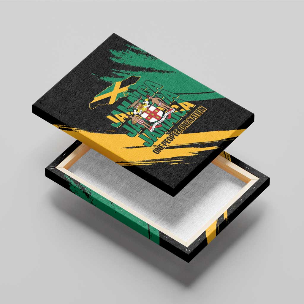 Jamaica Independence Day Canvas Wall Art One People One Nation