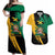 Jamaica Independence Day Couples Matching Off Shoulder Maxi Dress and Hawaiian Shirt One People One Nation