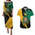 Jamaica Independence Day Couples Matching Puletasi and Hawaiian Shirt One People One Nation