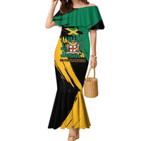 Jamaica Independence Day Family Matching Mermaid Dress and Hawaiian Shirt One People One Nation