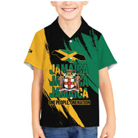 Jamaica Independence Day Family Matching Mermaid Dress and Hawaiian Shirt One People One Nation