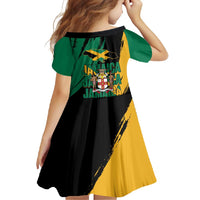 Jamaica Independence Day Family Matching Off Shoulder Maxi Dress and Hawaiian Shirt One People One Nation