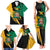 Jamaica Independence Day Family Matching Tank Maxi Dress and Hawaiian Shirt One People One Nation