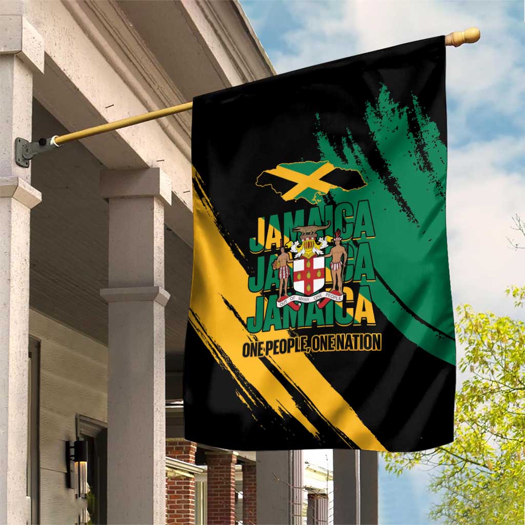 Jamaica Independence Day Garden Flag One People One Nation