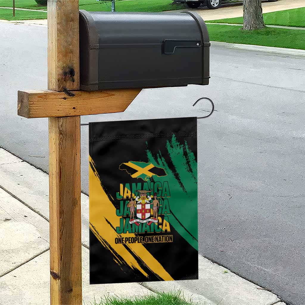 Jamaica Independence Day Garden Flag One People One Nation