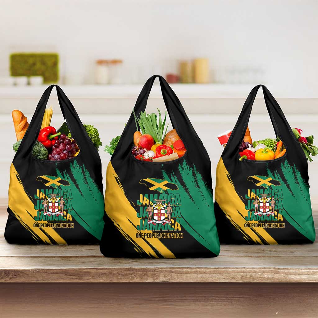Jamaica Independence Day Grocery Bag One People One Nation