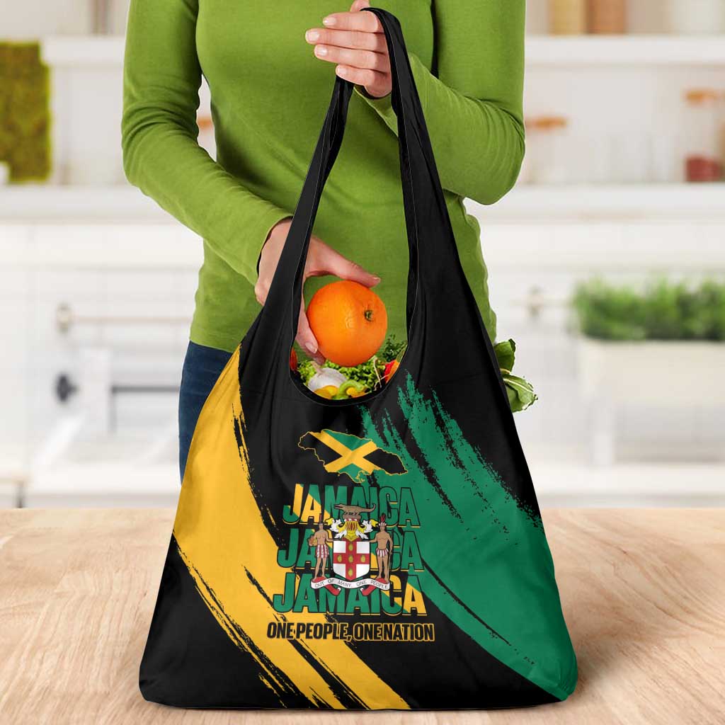 Jamaica Independence Day Grocery Bag One People One Nation