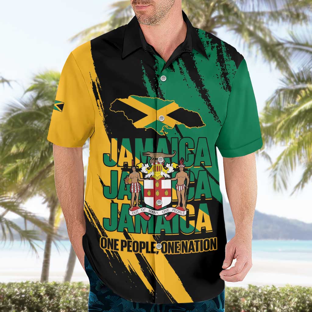 Jamaica Independence Day Hawaiian Shirt One People One Nation