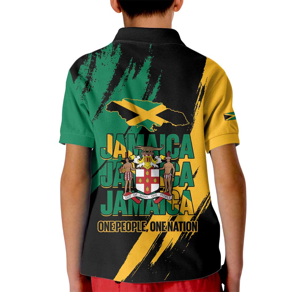 Jamaica Independence Day Kid Polo Shirt One People One Nation