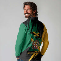 Jamaica Independence Day Long Sleeve Polo Shirt One People One Nation