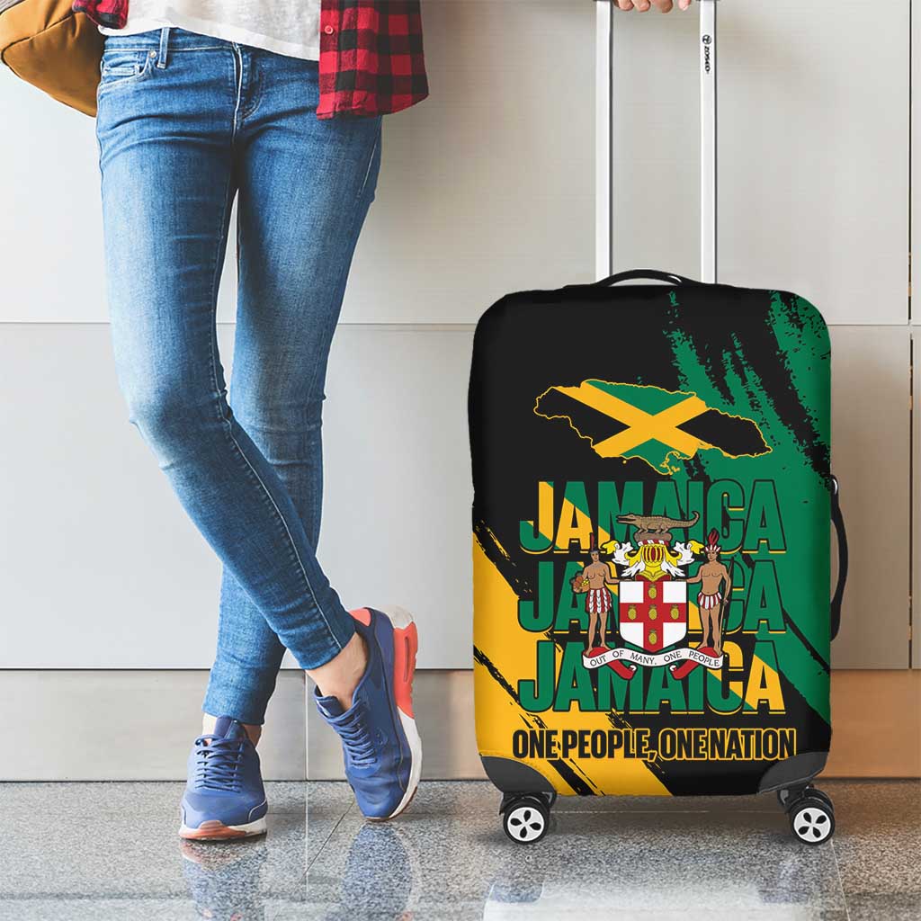 Jamaica Independence Day Luggage Cover One People One Nation