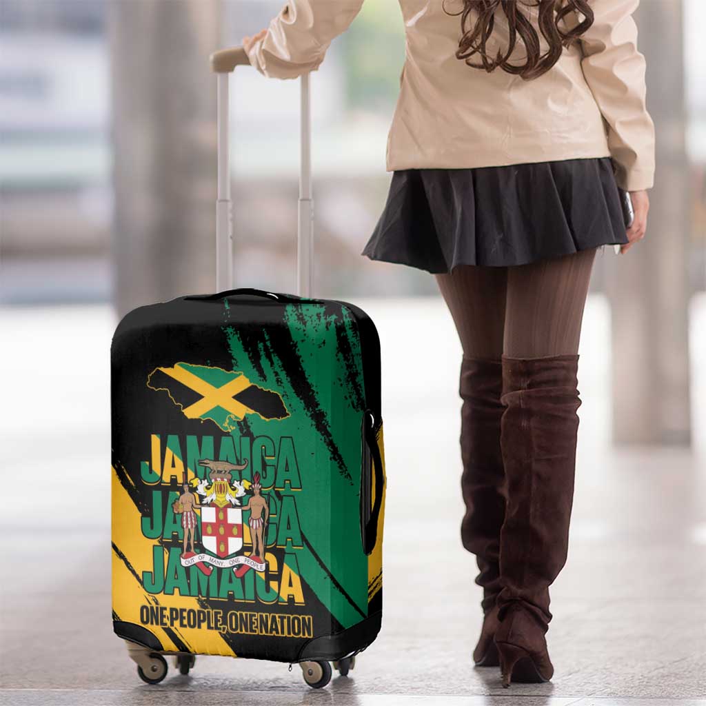 Jamaica Independence Day Luggage Cover One People One Nation