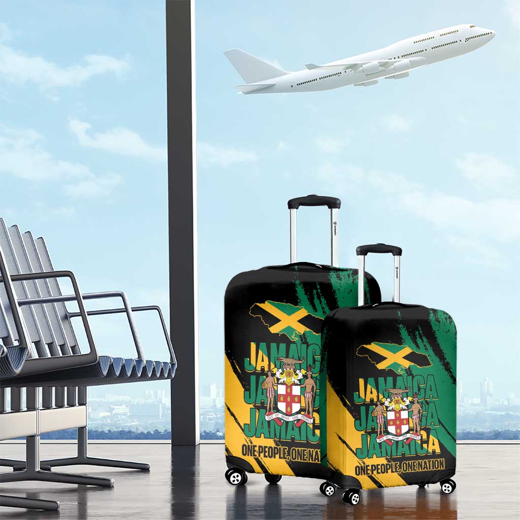 Jamaica Independence Day Luggage Cover One People One Nation