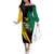 Jamaica Independence Day Off The Shoulder Long Sleeve Dress One People One Nation