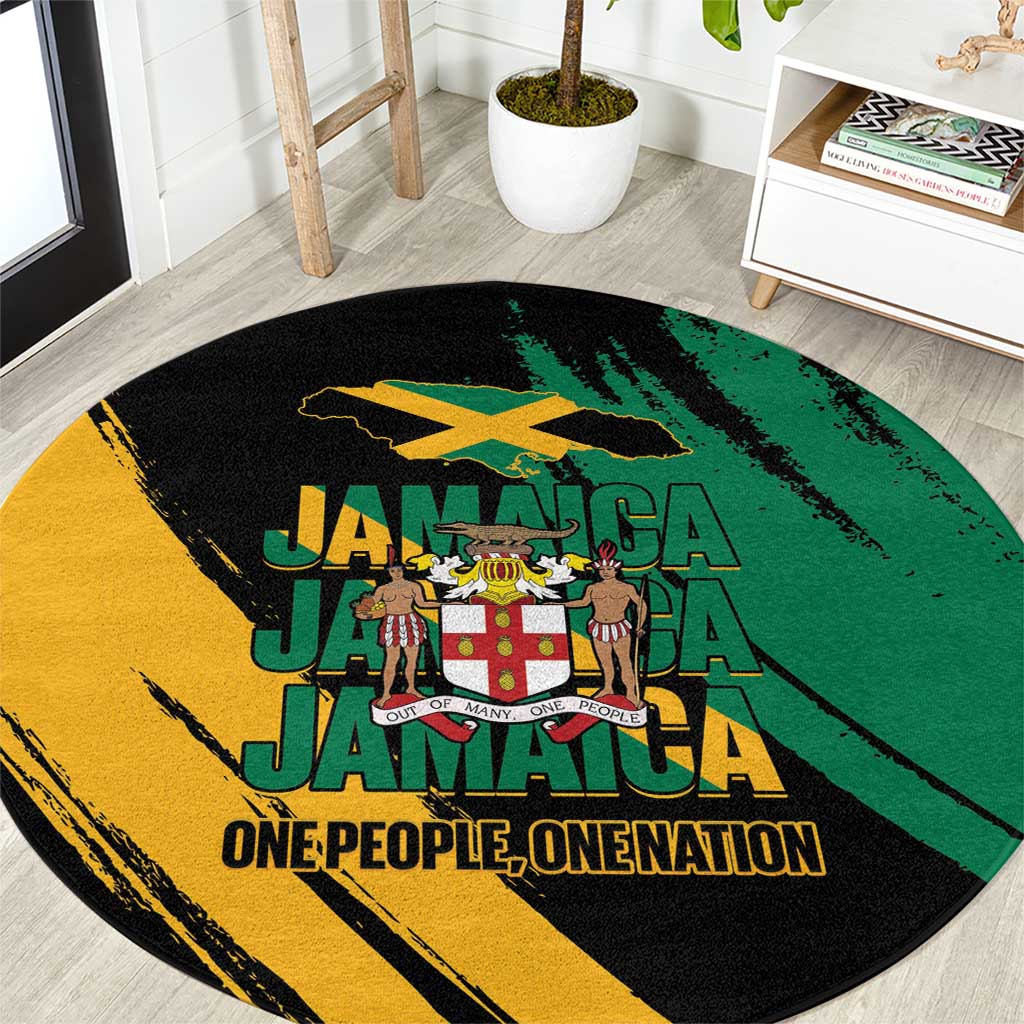 Jamaica Independence Day Round Carpet One People One Nation