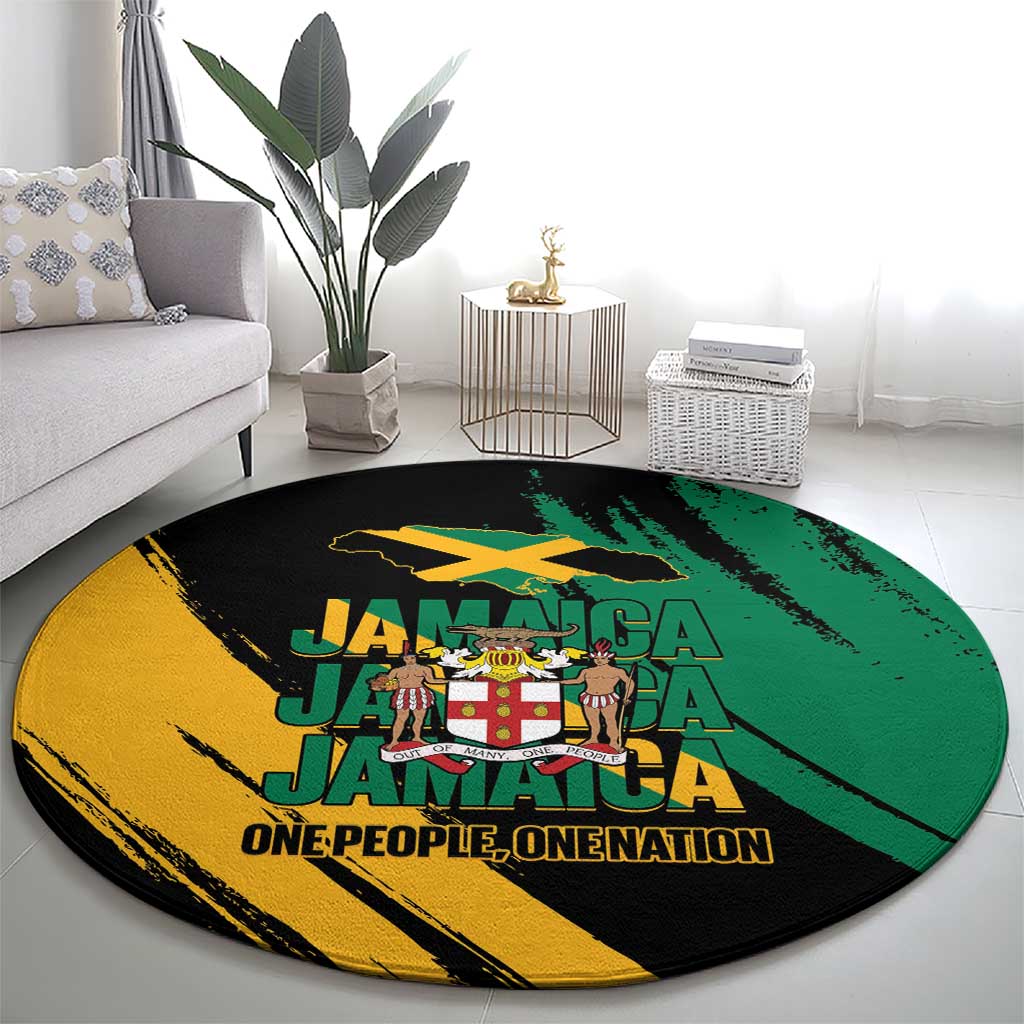 Jamaica Independence Day Round Carpet One People One Nation