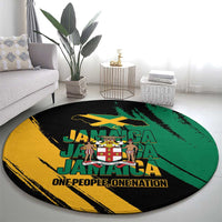 Jamaica Independence Day Round Carpet One People One Nation