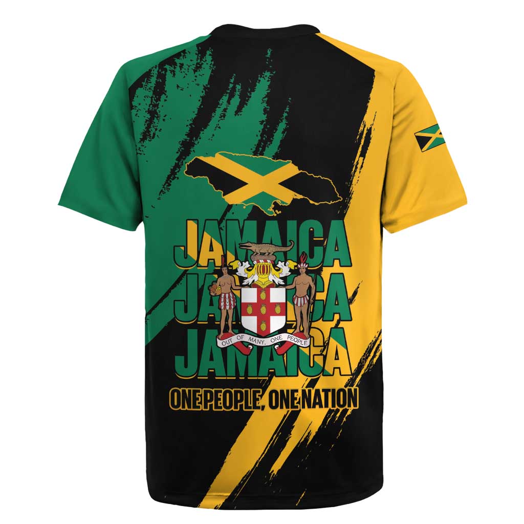 Jamaica Independence Day Rugby Jersey One People One Nation