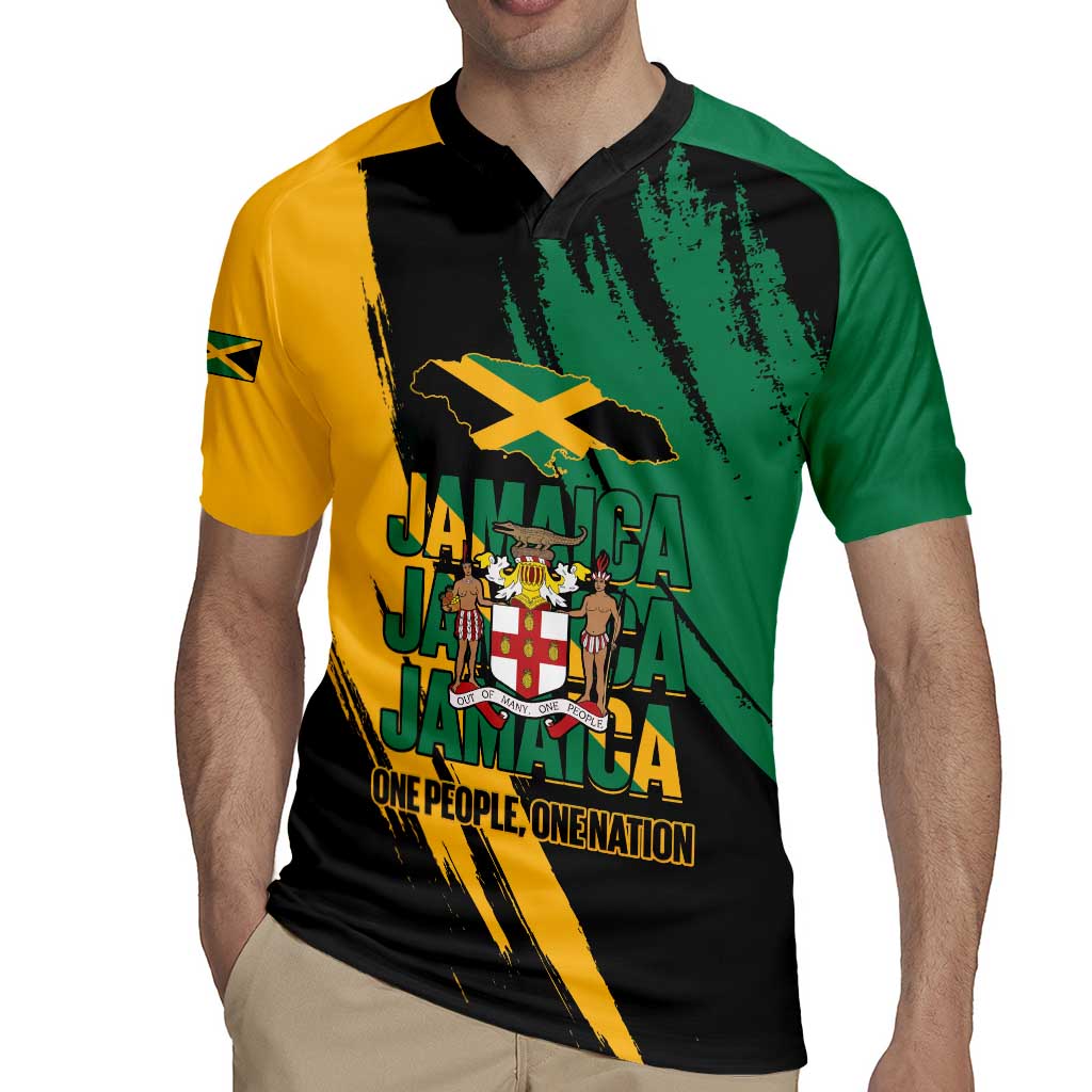 Jamaica Independence Day Rugby Jersey One People One Nation