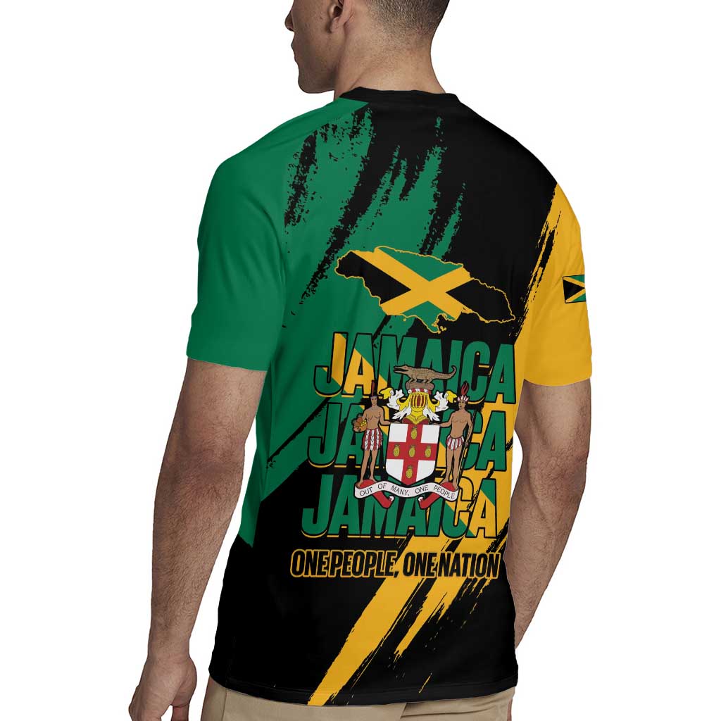 Jamaica Independence Day Rugby Jersey One People One Nation