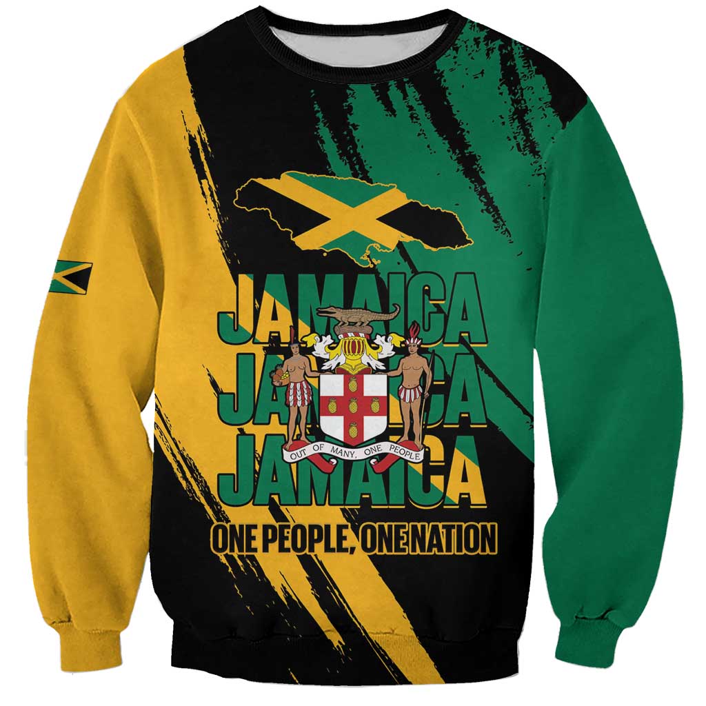 Jamaica Independence Day Sweatshirt One People One Nation