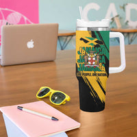 Jamaica Independence Day Tumbler With Handle One People One Nation