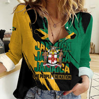 Jamaica Independence Day Women Casual Shirt One People One Nation