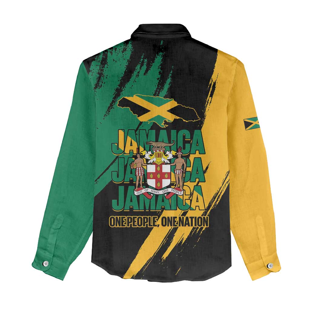 Jamaica Independence Day Women Casual Shirt One People One Nation