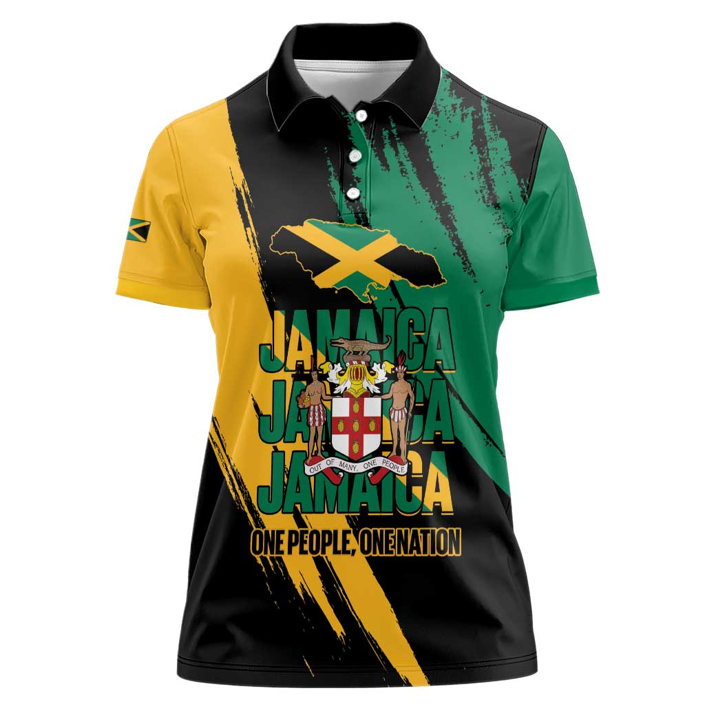Jamaica Independence Day Women Polo Shirt One People One Nation