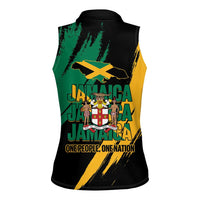 Jamaica Independence Day Women Sleeveless Polo Shirt One People One Nation