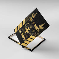 Jamaica Independence Day Canvas Wall Art Out Of Many One People Gold Color