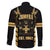 Jamaica Independence Day Family Matching Puletasi and Hawaiian Shirt Out Of Many One People Gold Color