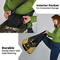 Jamaica Independence Day Grocery Bag Out Of Many One People Gold Color