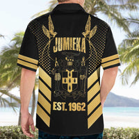 Jamaica Independence Day Hawaiian Shirt Out Of Many One People Gold Color