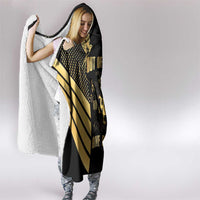 Jamaica Independence Day Hooded Blanket Out Of Many One People Gold Color