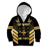 Jamaica Independence Day Kid Hoodie Out Of Many One People Gold Color