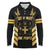 Jamaica Independence Day Long Sleeve Polo Shirt Out Of Many One People Gold Color