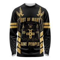 Jamaica Independence Day Long Sleeve Shirt Out Of Many One People Gold Color