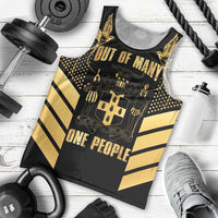 Jamaica Independence Day Men Tank Top Out Of Many One People Gold Color