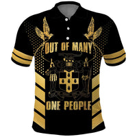 Jamaica Independence Day Polo Shirt Out Of Many One People Gold Color