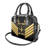 Jamaica Independence Day Shoulder Handbag Out Of Many One People Gold Color