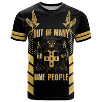 Jamaica Independence Day T Shirt Out Of Many One People Gold Color