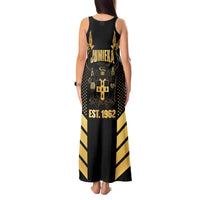 Jamaica Independence Day Tank Maxi Dress Out Of Many One People Gold Color
