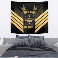 Jamaica Independence Day Tapestry Out Of Many One People Gold Color
