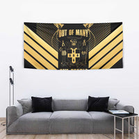 Jamaica Independence Day Tapestry Out Of Many One People Gold Color