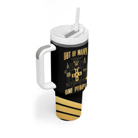 Jamaica Independence Day Tumbler With Handle Out Of Many One People Gold Color