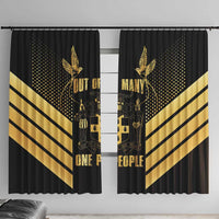 Jamaica Independence Day Window Curtain Out Of Many One People Gold Color